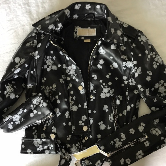 MICHAEL Michael Kors Jackets & Blazers - Michael Kors vegan leather moto jacket
